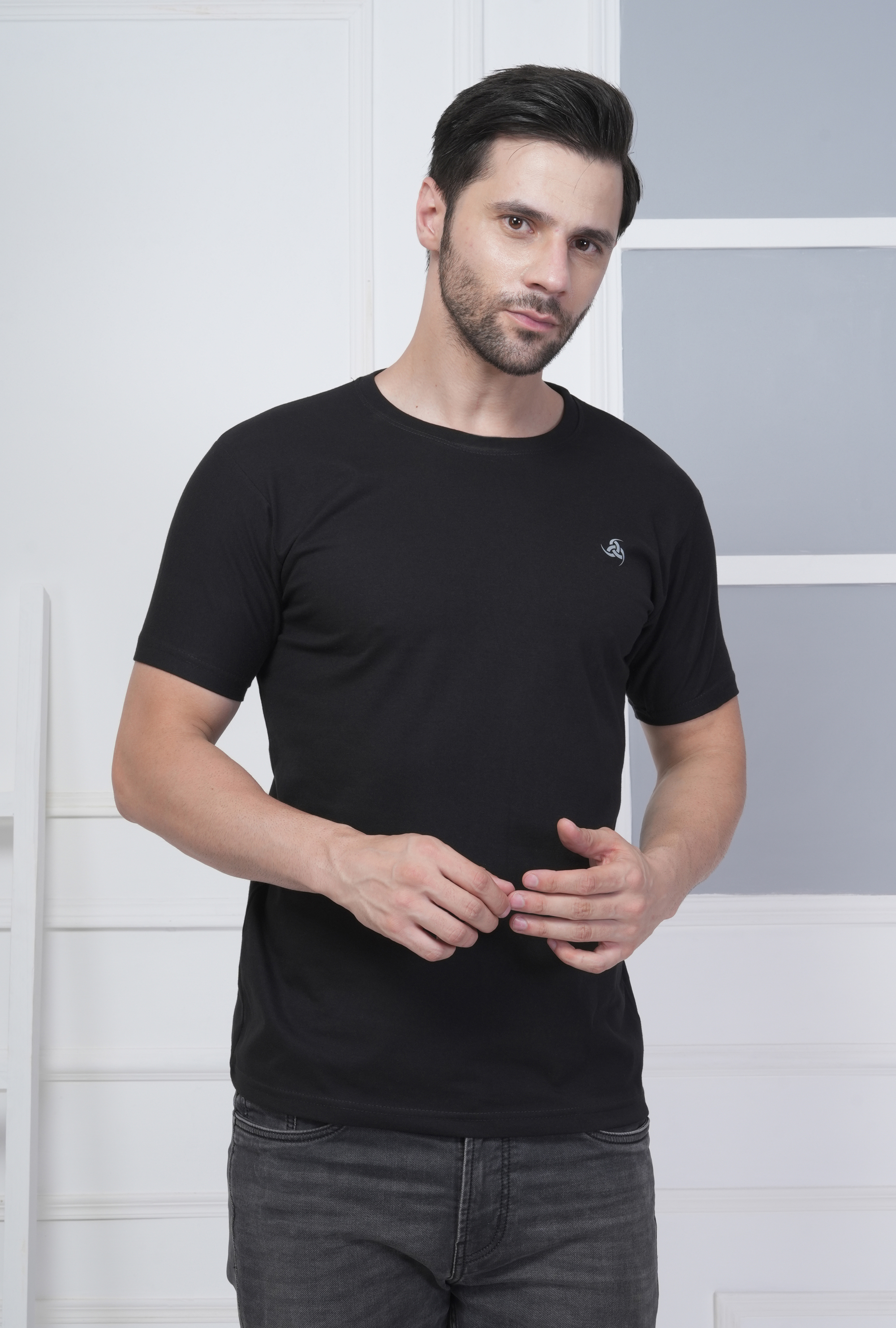 Exalon Men's Cotton Graphic T-Shirt – "Boss Gaya Tel Lene"